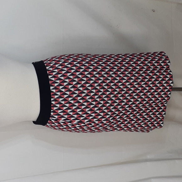 Kate Spade black blue orange and white blouse and matching skirt - Picture 6 of 9